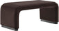Modway EEI-6735-BLK-CHB Koda Performance Velvet Waterfall Ottoman by Modway