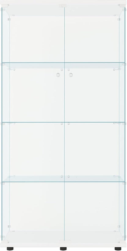 FLYMUHJIA Glass Display Cabinet Kitchen Pantry Storage Cabinet Corner Bar by FLYMUHJIA