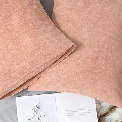 CaliTime Decorative Standard Throw Pillow Covers 26 X 20 Inches Dusty Pink | - Image 6