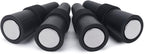 OHMAXHO Wine Stoppers (Set of 5), Silicone Wine Bottle stopper and Beverage Bottle Stoppers, Black