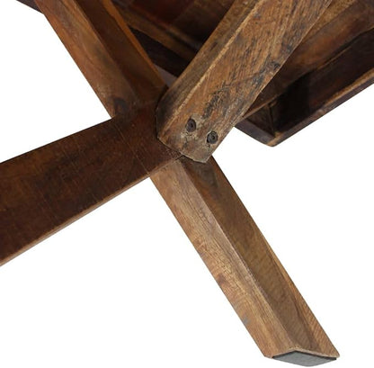 Rustic Coffee Table Handcrafted from Solid Mahogany Wood - Image 5