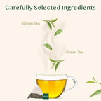 VAHDAM, Decaf Himalayan Green Tea Bags (100 Pyramid Tea Bags) Caffeine Free, Gluten Free | High Grown Decaf Green Tea | Resealable Ziplock Pouch | Pyramid Tea Bags
