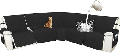 Arfntevss Recliner Sectional Couch Covers 1OO% Waterproof L Shape Sofa Cover by Arfntevss