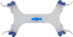 Aluminum Burette Clamp Accessory Dual Burette Aluminum Rubber Clip Holder Burette Clip Titration Stand Accessories Aluminum Butterfly Clip Titration Clip Buret Clamp