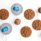 Nordic Ware Snowflake Cookie Stamps, 3-inch rounds, Silver