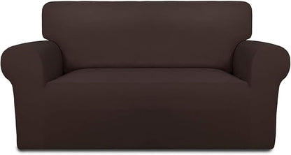 PureFit Stretch Loveseat Covers Fleece Couch Covers by PureFit