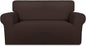 PureFit Stretch Loveseat Covers Fleece Couch Covers by PureFit