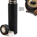 17 oz Car Logo Black Frosted Travel Mugs & Tumblers Vacuum Insulated Stainless Steel Thermal Bottle Fashion Business Thermal Cup for Hot or Cold Drink Coffee Or Tea (fit genesis)