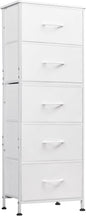 WLIVE Fabric Dresser, 5-Drawer Tall Dressers by WLIVE