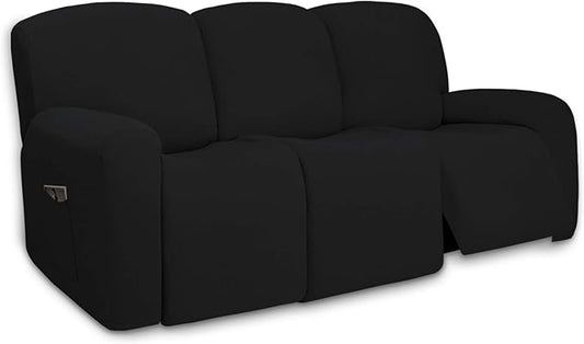 PureFit Super Stretch 3 Seats Recliner Sofa Couch Cover by PureFit