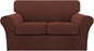 Turquoize 3 Piece Sofa Covers For 2 Cushion Couch Sofa Slipcover Soft Couch by Turquoize