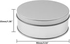 Metal Empty Boxes, Tin Boxes with Lid,Small Silver Tin Boxes,Stackable Organizer Containers,8PCS Storage Tin for Home Outdoor Active Storage Containers