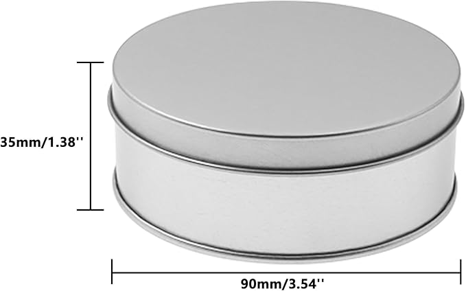 Metal Empty Boxes, Tin Boxes with Lid,Small Silver Tin Boxes,Stackable Organizer Containers,8PCS Storage Tin for Home Outdoor Active Storage Containers