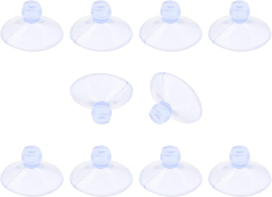 10 Pack Glass Tableholders - 18mm Rubber Suction Cups by Qjaiune