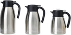 GiNT 51Oz Stainless Steel Thermal Coffee Carafe with Lid/Double Walled Vacuum Thermal Carafe / 12 Hour Heat Retention (Silver, 1.5L)