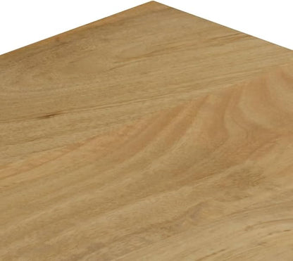 Solid Mango Wood Coffee Table 39.4"x19.7"x13.8" Rectangular Accent Table - Image 6
