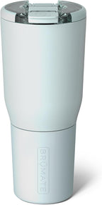 BrüMate Nav 35oz 100% Leak Proof Insulated Travel Tumbler with Magnetic BevLock™ Lid - Double Wall Cup-Holder Friendly Stainless Steel Mug (Blue Agave)