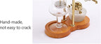 LYNICESHOP Belgian Coffee Pot, Gold Belgium Royal Family Balance Syphon Coffee Tea Pot Maker Coffee Machine Set Belgium Luxury Royal Family Balance Syphon Siphon Coffee Maker
