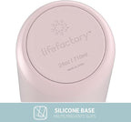 Lifefactory 24-Ounce Stainless Steel Vacuum-Insulated Sport Bottle, Desert Rose