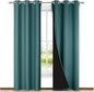 NICETOWN Sea Teal Full Shade Curtain Panels, Sea Teal, Pair of Thermal by NICETOWN