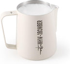 MHW-3BOMBER Milk Frothing Pitcher, 16oz/450ml Milk Frother Cup for Barista, SUS304 Stainless Steel Espresso Steaming Pitchers for Latte Art/Cappuccino/Coffee/Milk, P3028W-OS