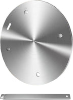 Heat Diffuser Plate, Grouarty Stainless Steel Cooking Induction Adapter Simmer Plate for Electric Gas Glass Cooktop Hob Ring, Induction Cooktop Converter Plate With Handle 9.45inch
