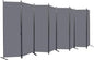 Room Divider 6FT Portable Room Dividers and Folding Privacy Screens, 8 Panel by HOMSCREENER