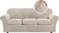 H.VERSAILTEX Modern Velvet Plush 4 Piece High Stretch Sofa Slipcover Sofa Cover by HVERSAILTEX