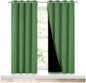 NICETOWN 100% Blackout Window Curtain Panels, Forest Green, 2 Pieces, 52-inch by NICETOWN