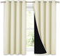 NICETOWN Cold Blocking Curtains, Bedroom Full Blackout Curtain Panels, Great Job by NICETOWN