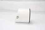 Coffee Knock Box, Espresso Knock Box Stainless Steel Espresso Machine Accessories with Removable Knock Bar and Non-Slip Base Coffee Grounds Container Bin, Large (White)