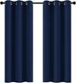 Yakamok Room Darkening Curtains 42x72 inch Length Navy Blue-Living Room | 2 by Yakamok