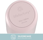Lifefactory 20-Ounce Stainless Steel Vacuum-Insulated Sport Bottle, Desert Rose