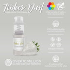 Bakell - White Tinker Dust (4g, 1x Mini Spray Pump) Edible Glitter for Food, Desserts, and Beverages!