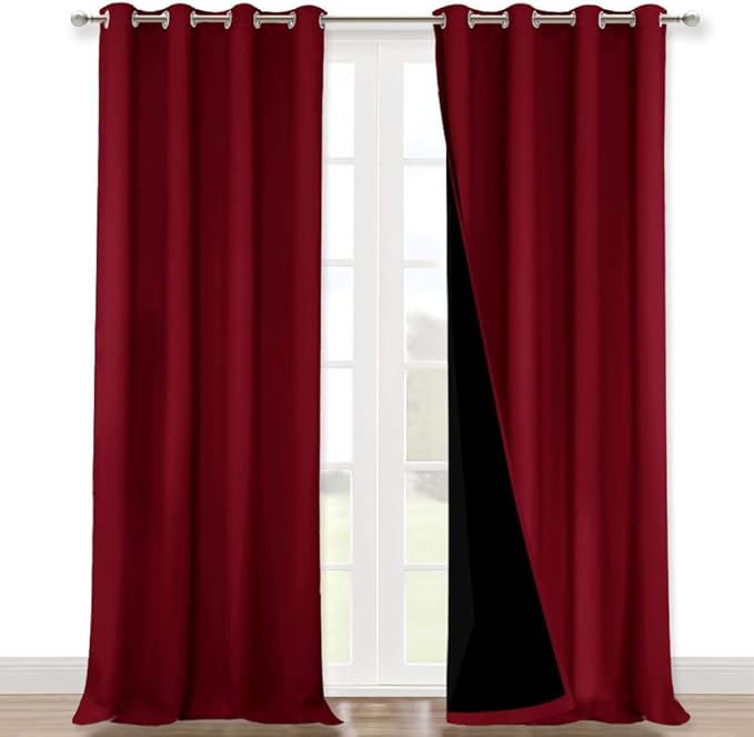 NICETOWN Cold Blocking Curtains, Truly Blackout Drapes, Heavy-Duty Full Light by NICETOWN