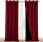 NICETOWN 100% Blackout Blinds, Burgundy Red, Laundry Room Decor Window by NICETOWN