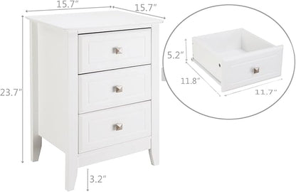 Bonnlo Upgraded White Night Stands - Image 3