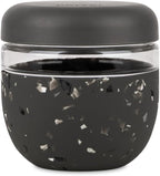 W&P Porter Seal Tight Glass Food Storage Container with Lid, Terrazzo Charcoal 24oz, Leak & Spill Proof Meal Prep Container, Microwave & Dishwasher Safe, Borosilicate Glass