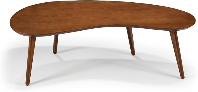 Mid Century Modern Abstract Shaped Coffee Table/Solid Wood/White Finish - Image 7