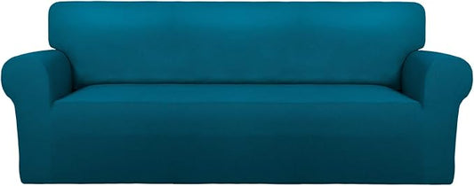 PureFit Stretch Couch Covers for Sofa Large Sofa Slipcovers Peacock Blue | by PureFit