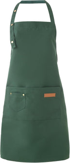 Tosewever Art Aprons for Women Painting Pottery Baking, Mens Buckle Straps Kitchen Apron with Pockets for Chef Cooking