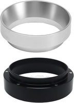 Aluminum Espresso Dosing Funnel - 51/53/58mm Coffee Dosing Ring for Home & Shop - Silvery