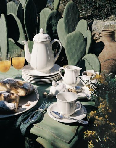 Villeroy & Boch Manoir Bread and Butter Plate, Premium Porcelain, Made in Germany, 6.75 in, White