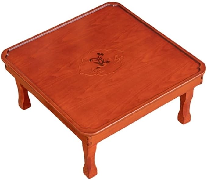 Folding Square Tea Coffee Table, Household Kang Table, Low Wooden Table - Image 9