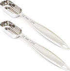 2PCS 1/2Tablespoon (1.5tsp, 7.5ml) Single Measuring Spoon, Individual Stainless Steel Long Handle Measure Teaspoon Only