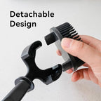 watchget Silicon Espresso Coffee Machine Cleaning Brush Professional Design for 360° Cleaning of espresso Group Head Detachable Silicon Bristles for 51mm Grouphead