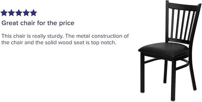 Flash Furniture Hercules Series Vertical Back Metal Restaurant Chairs, - Image 5