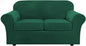 H.VERSAILTEX Real Velvet Plush 3 Piece Stretch Sofa Covers Couch Covers by HVERSAILTEX