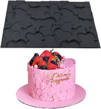 mostsom Silicone Lace Mold for Sugarcraft, Chocolate, Fondant, Resin, Soap & Clay Decorating Love Heart Pattern Molds for Cake, Cupcake & Dessert Modeling (B_ Love Heart)