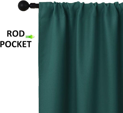 NICETOWN 2 Panels Blackout Curtains, Rod Pocket Thermal Insulated Drapes - Image 5